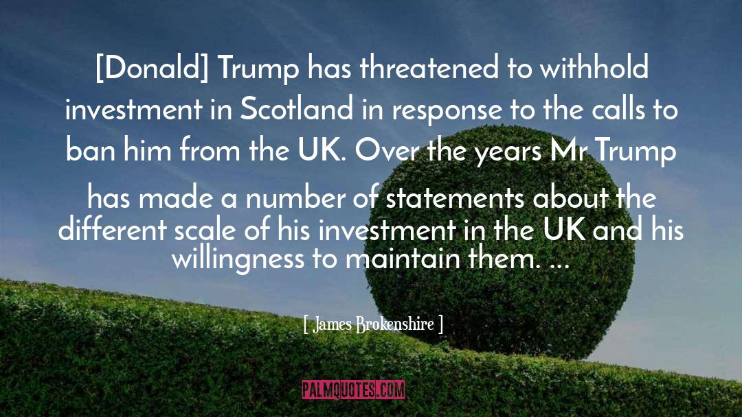 Donald Trump quotes by James Brokenshire