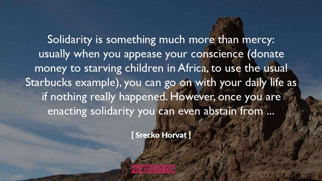 Donate quotes by Srecko Horvat