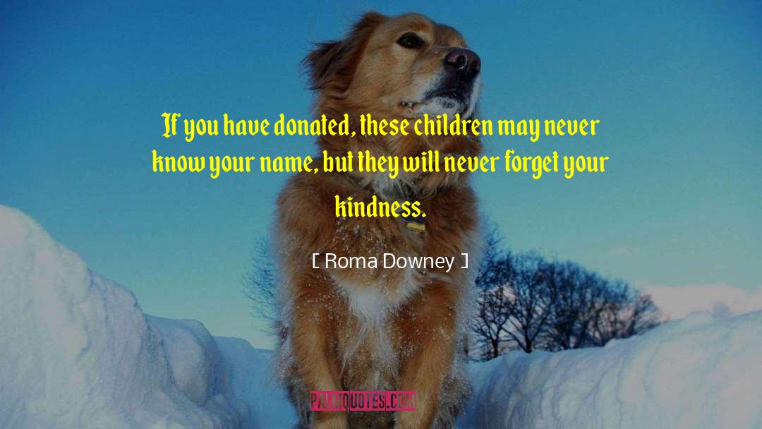Donated quotes by Roma Downey