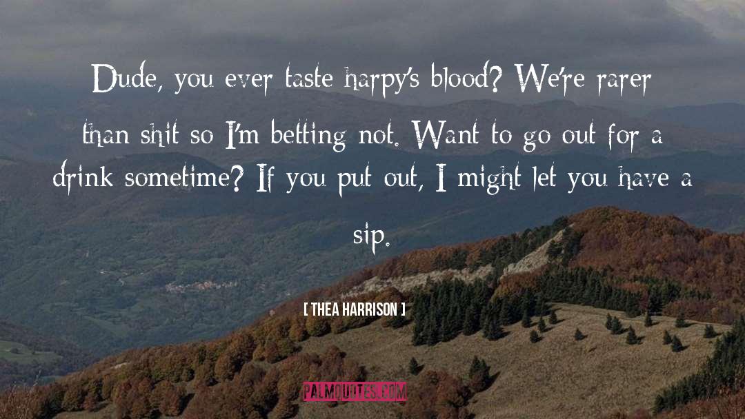 Donating Blood quotes by Thea Harrison