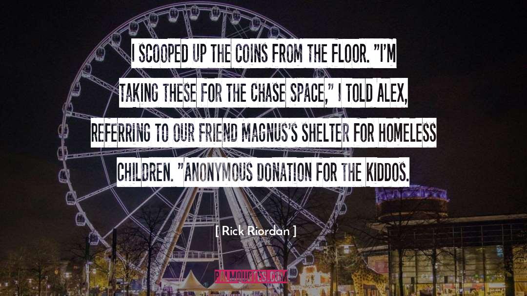 Donation quotes by Rick Riordan