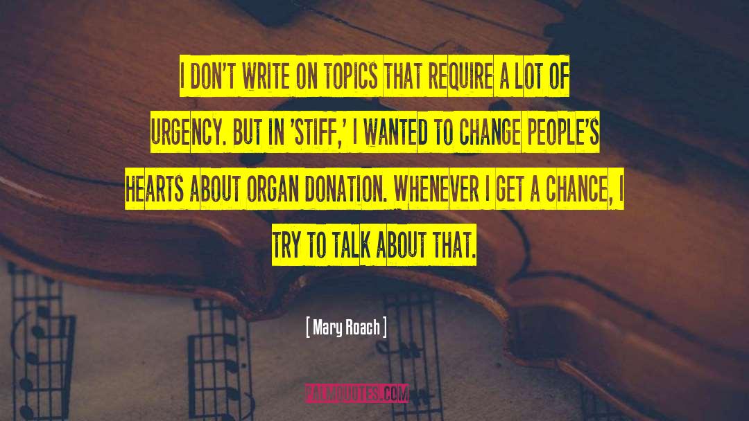 Donation quotes by Mary Roach