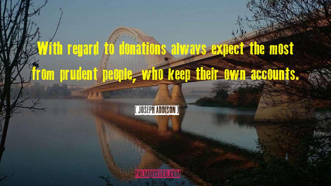 Donation quotes by Joseph Addison