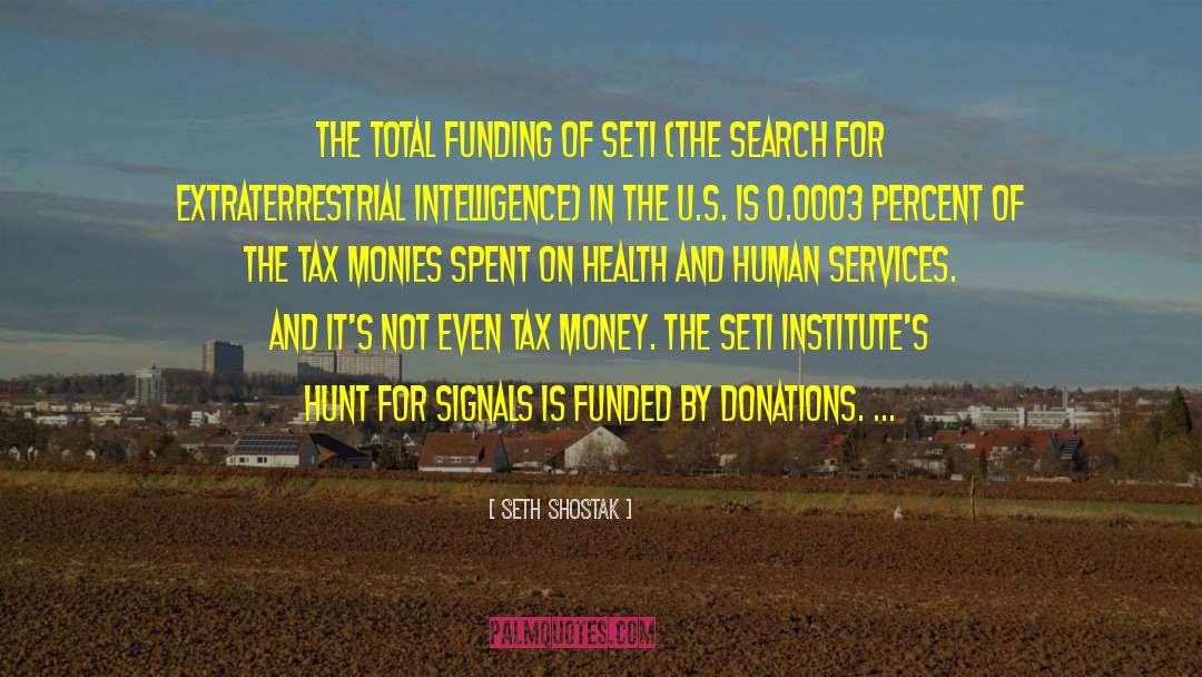 Donations quotes by Seth Shostak