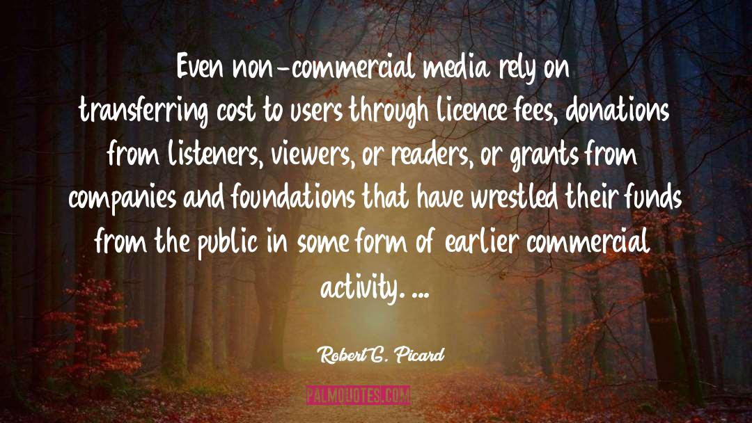 Donations quotes by Robert G. Picard