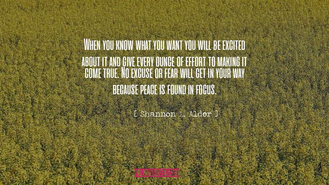 Done Making Plans quotes by Shannon L. Alder