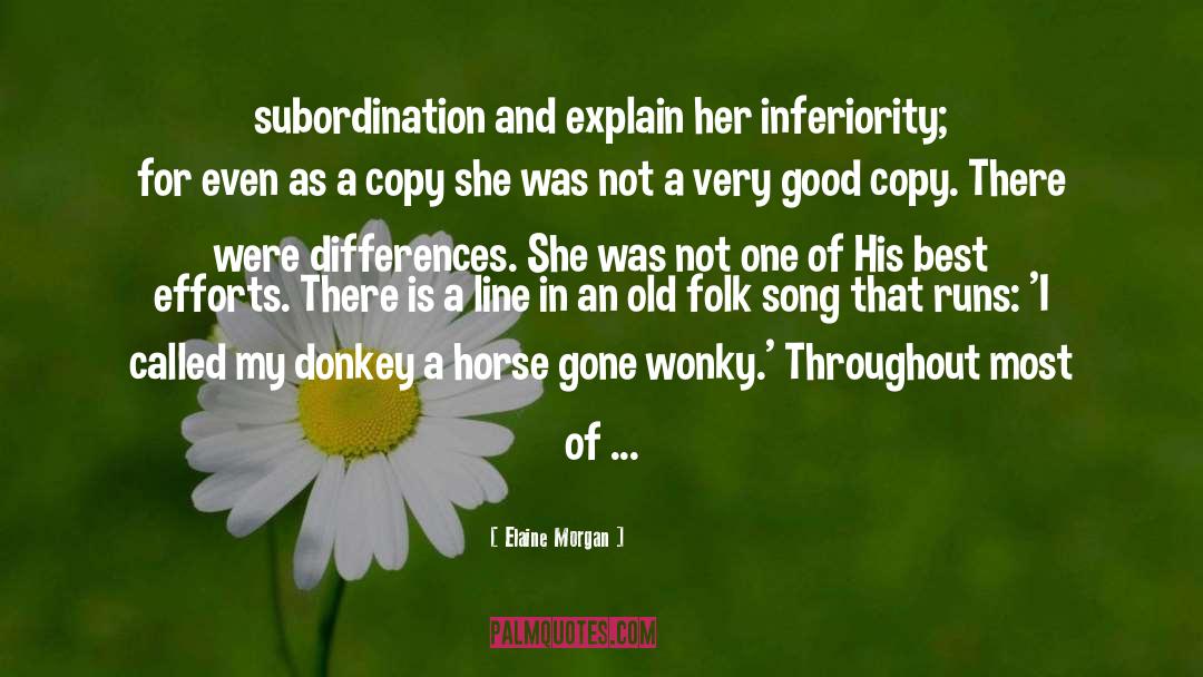 Donkey quotes by Elaine Morgan