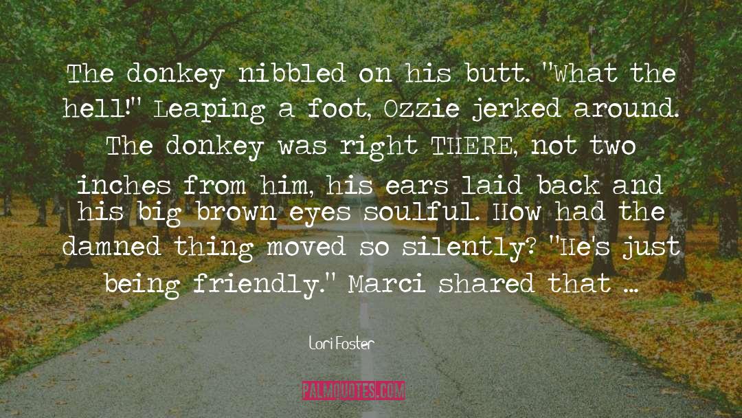 Donkeys quotes by Lori Foster