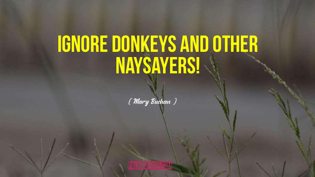 Donkeys quotes by Mary Buchan
