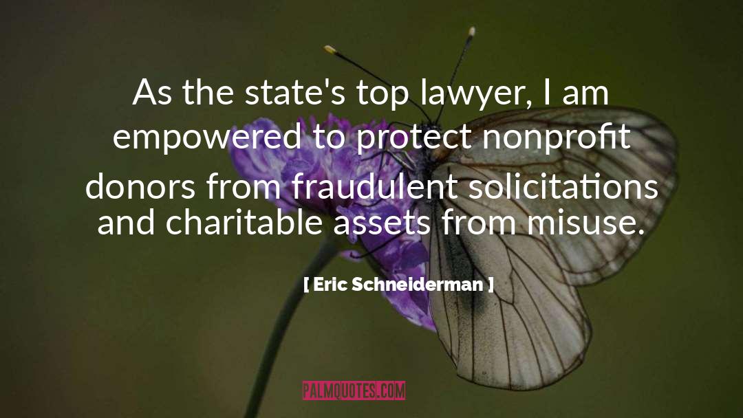 Donors quotes by Eric Schneiderman