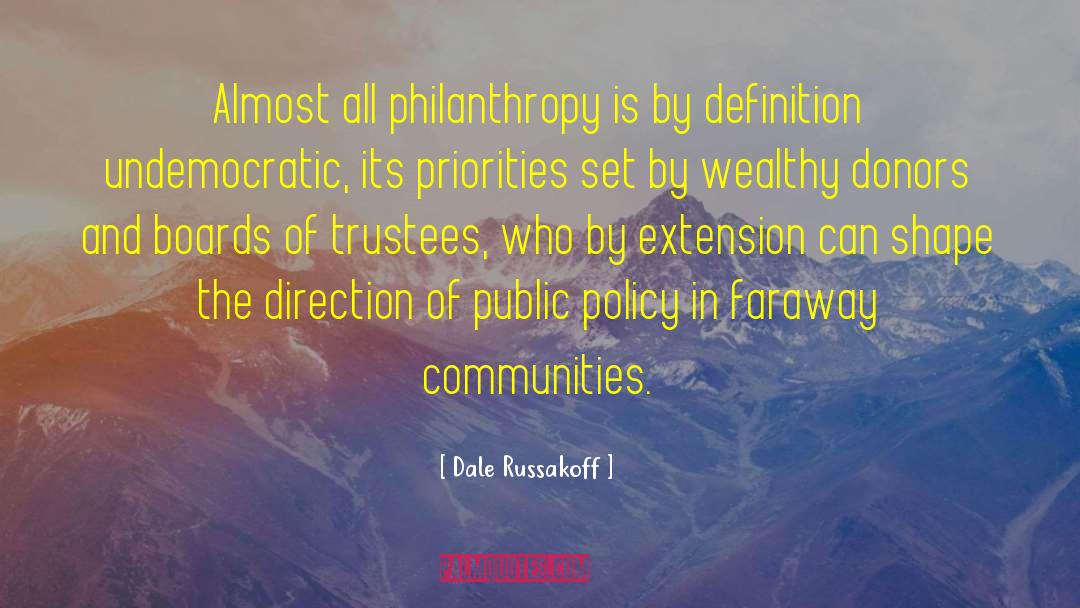 Donors quotes by Dale Russakoff