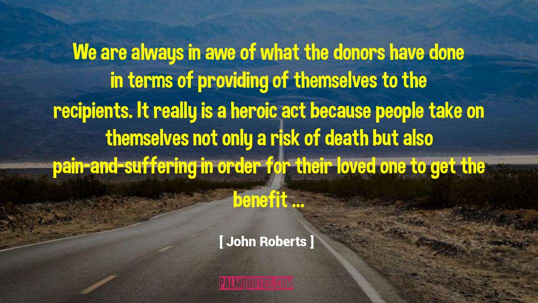 Donors quotes by John Roberts