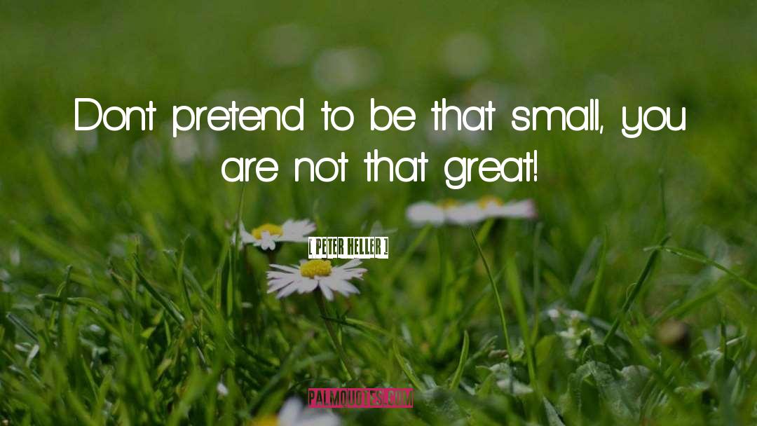 Dont Be Small quotes by Peter Heller