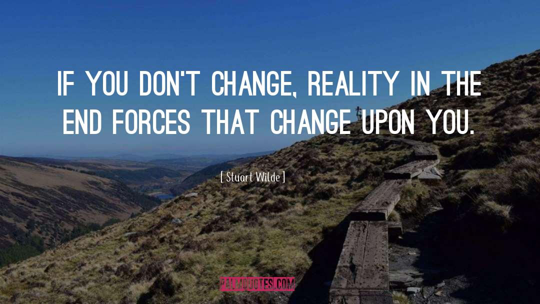 Dont Change quotes by Stuart Wilde