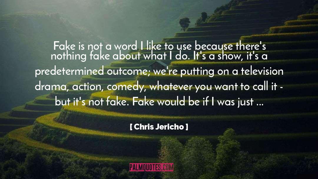 Dont Fake A Relationship quotes by Chris Jericho