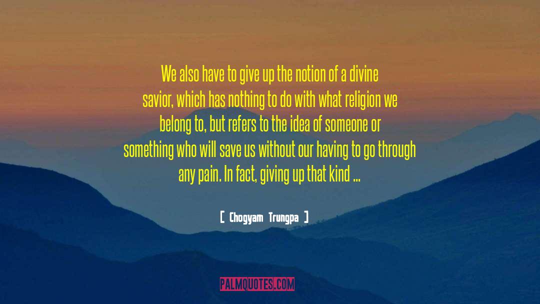 Dont Get Any Ideas quotes by Chogyam Trungpa