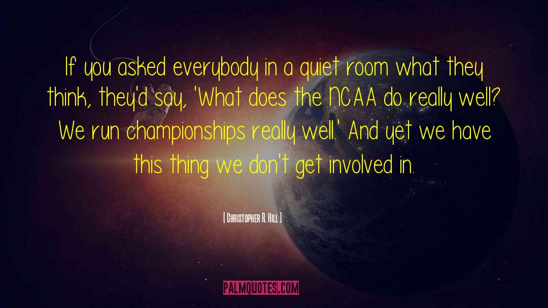 Dont Get Involved quotes by Christopher R. Hill