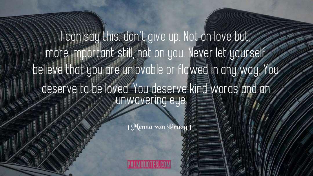 Dont Give Up quotes by Menna Van Praag