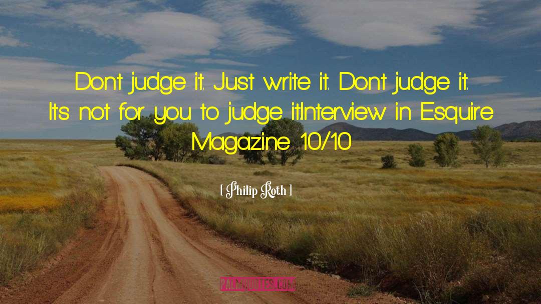 Dont Judge Me Funny quotes by Philip Roth