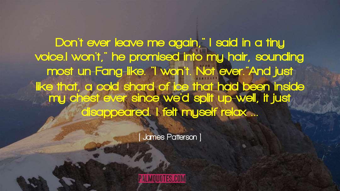 Dont Leave A Person quotes by James Patterson