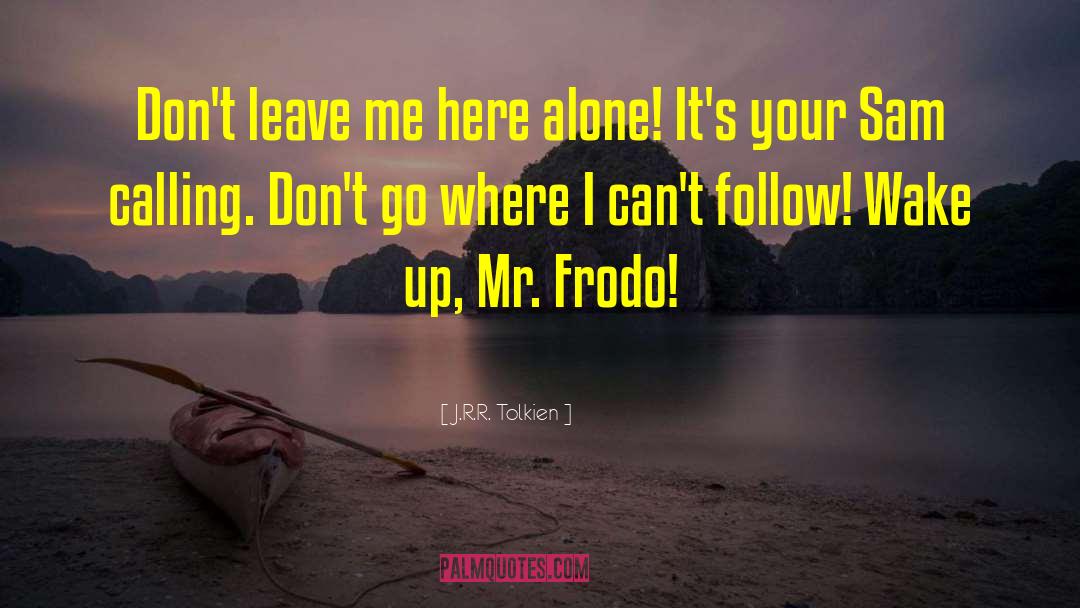 Dont Leave Me quotes by J.R.R. Tolkien