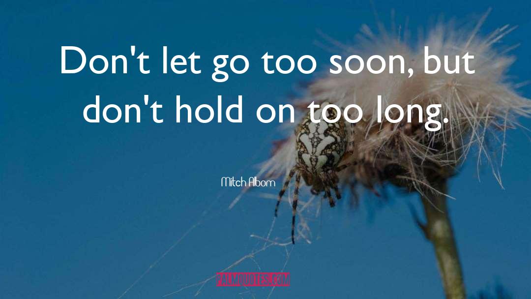 Dont Let Go quotes by Mitch Albom