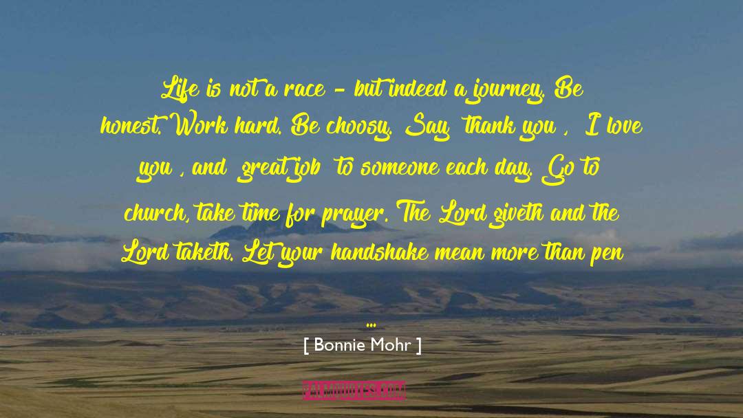 Dont Let Someone Go quotes by Bonnie Mohr