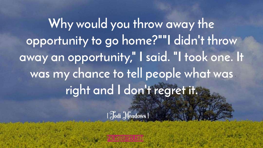 Dont Regret quotes by Jodi Meadows