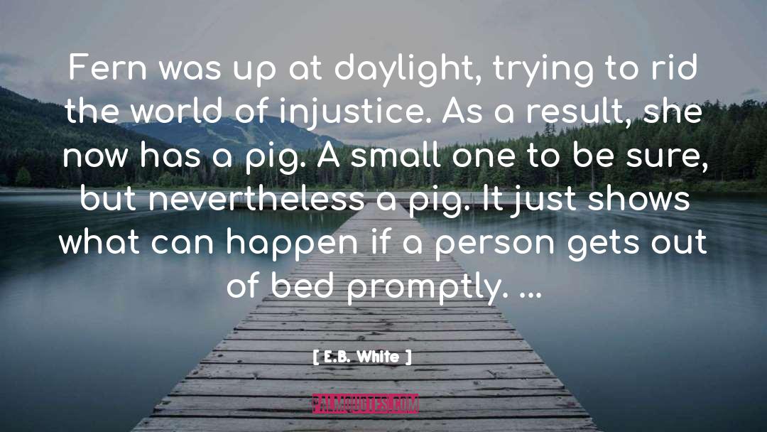 Dont Shoo The Pig quotes by E.B. White