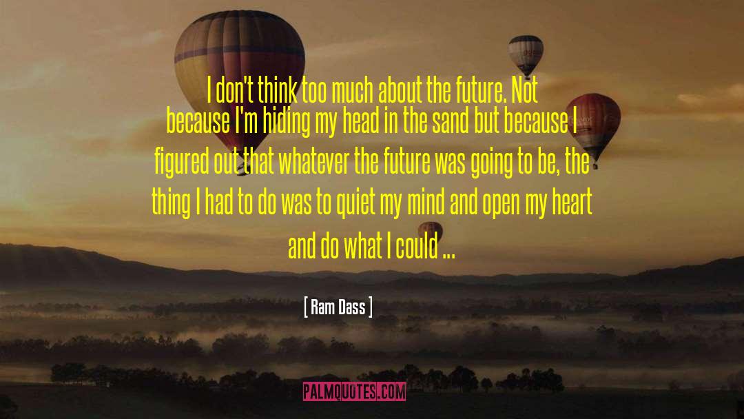 Dont Think Too Much quotes by Ram Dass