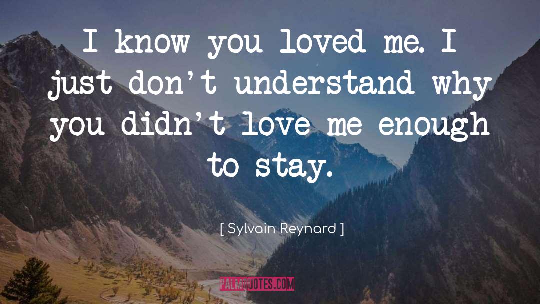 Dont Understand Why quotes by Sylvain Reynard