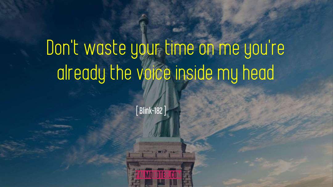Dont Waste Your Time quotes by Blink-182