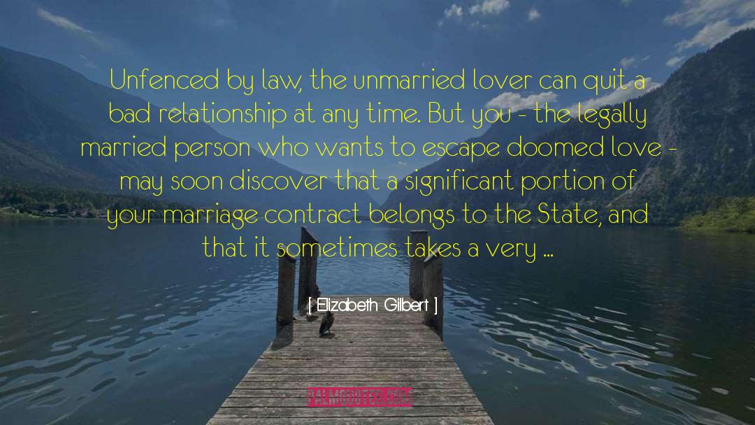 Doomed Love quotes by Elizabeth Gilbert