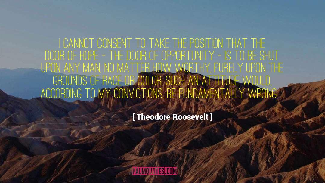 Door Of Opportunity quotes by Theodore Roosevelt