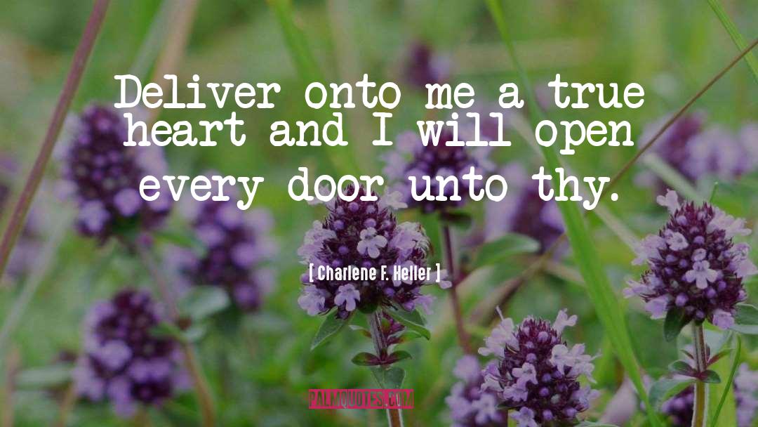 Door quotes by Charlene F. Heller