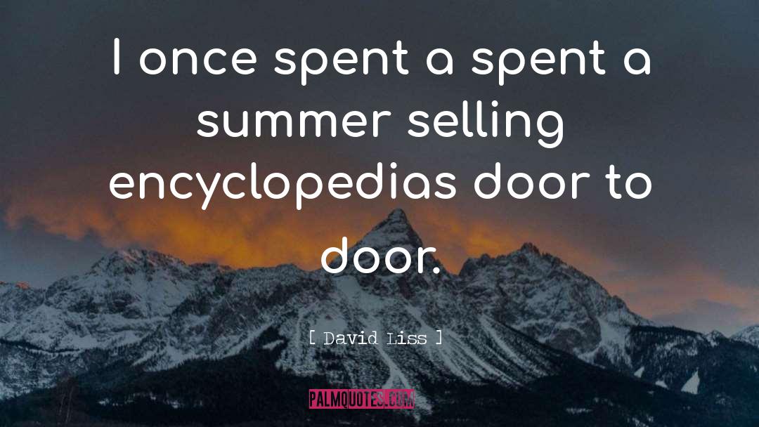 Door To Door quotes by David Liss