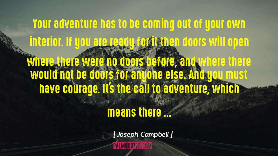 Doors Open Quote quotes by Joseph Campbell
