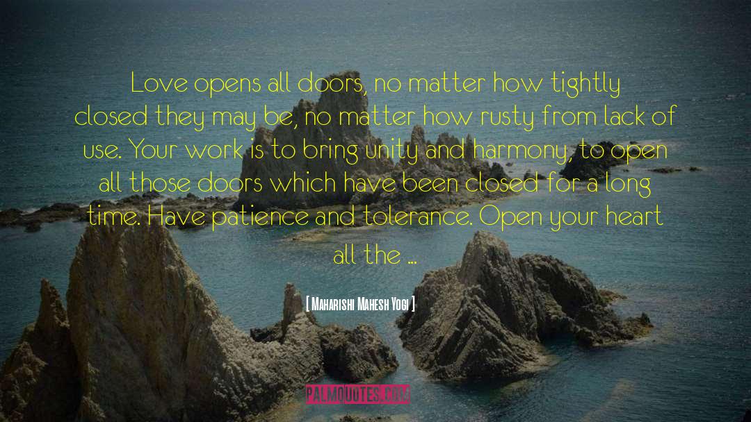 Doors Open Quote quotes by Maharishi Mahesh Yogi