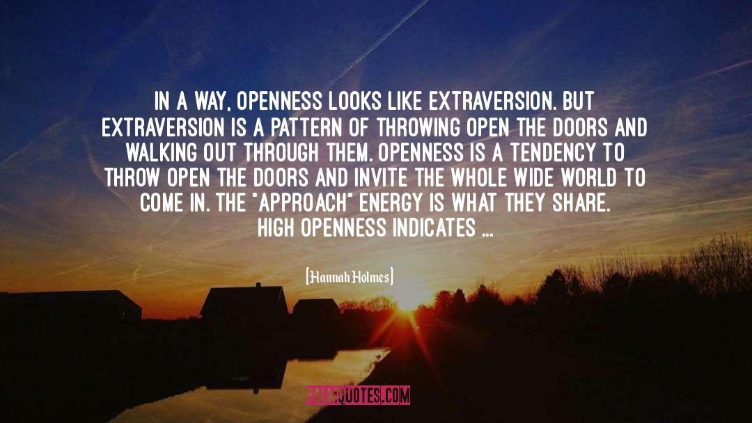 Doors Open Quote quotes by Hannah Holmes