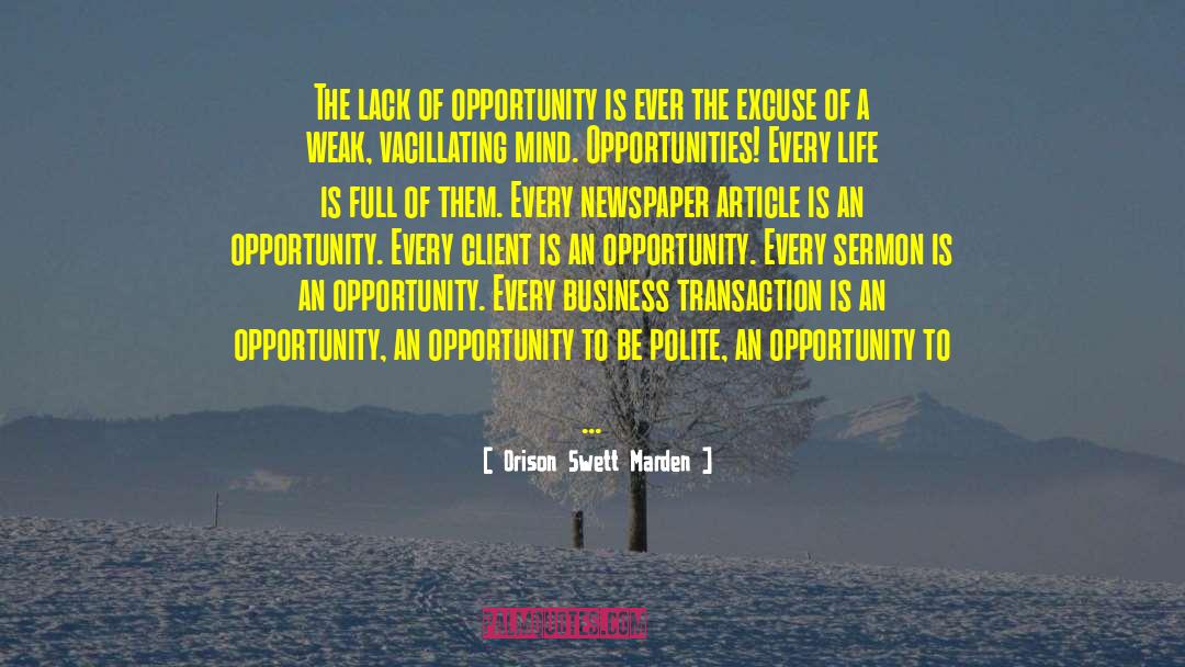 Doors Opportunity Quote quotes by Orison Swett Marden