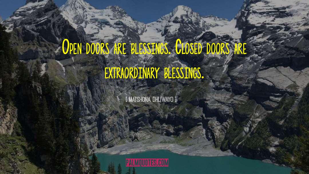 Doors Opportunity Quote quotes by Matshona Dhliwayo