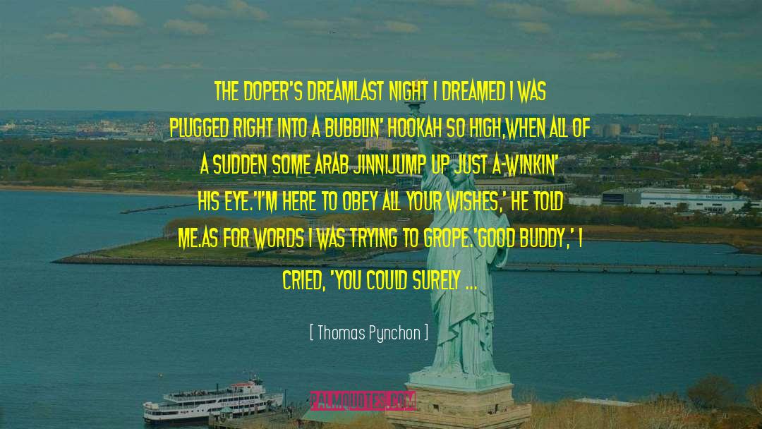 Dope quotes by Thomas Pynchon