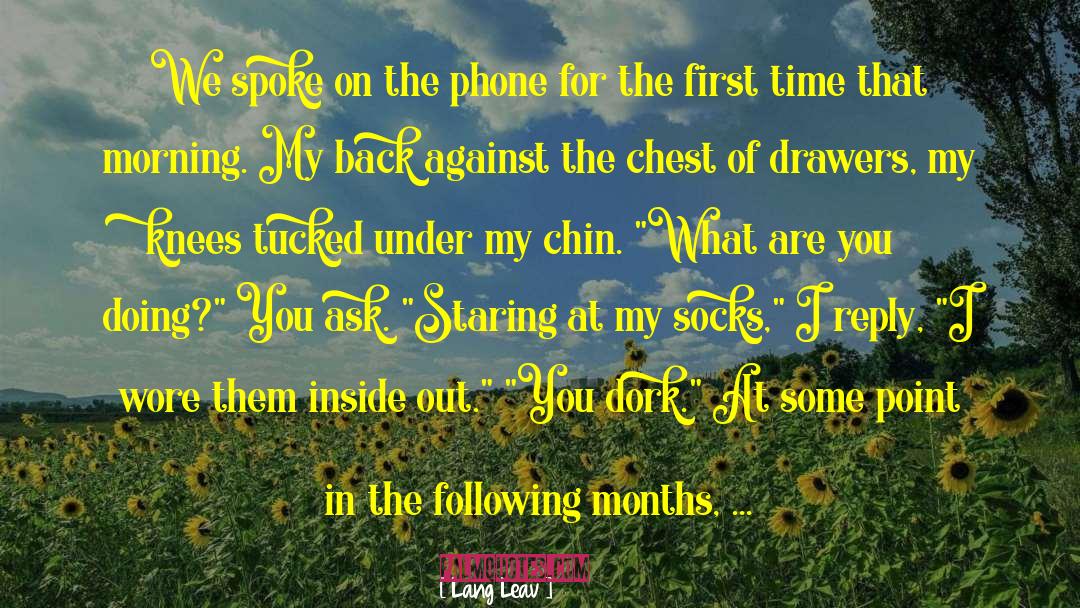Dork quotes by Lang Leav