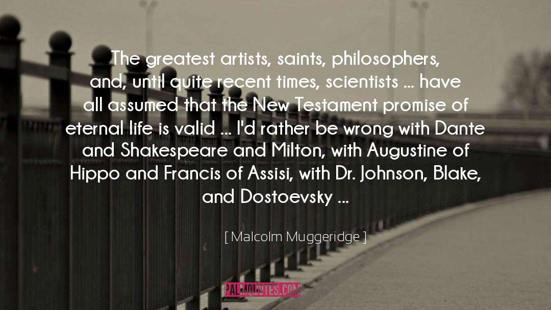 Dostoevsky quotes by Malcolm Muggeridge