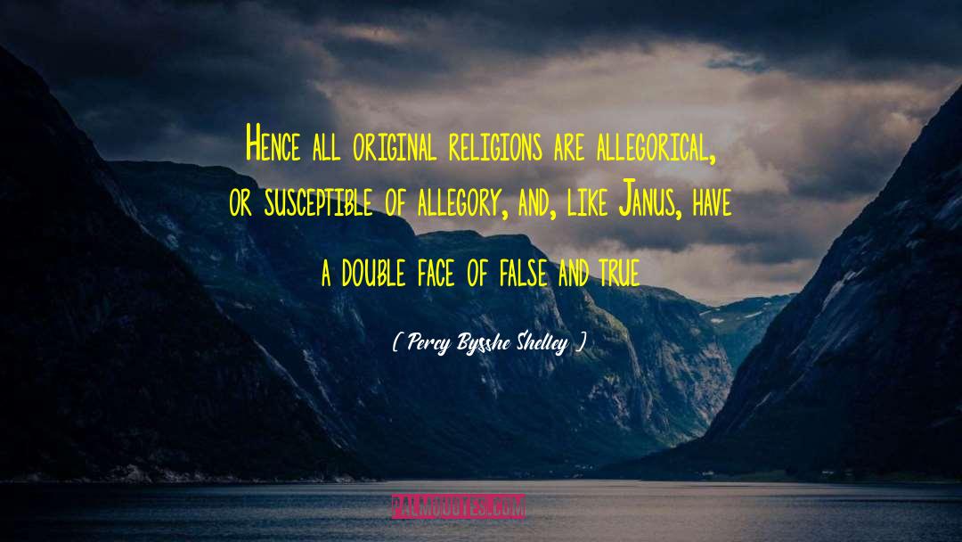 Double Face quotes by Percy Bysshe Shelley