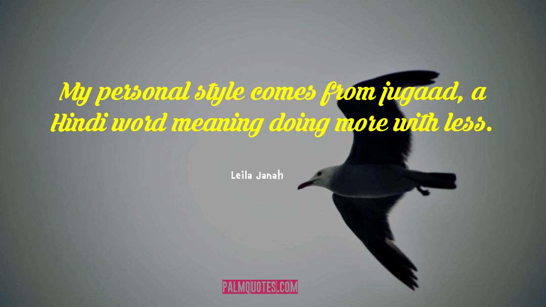 Double Meaning Hindi quotes by Leila Janah