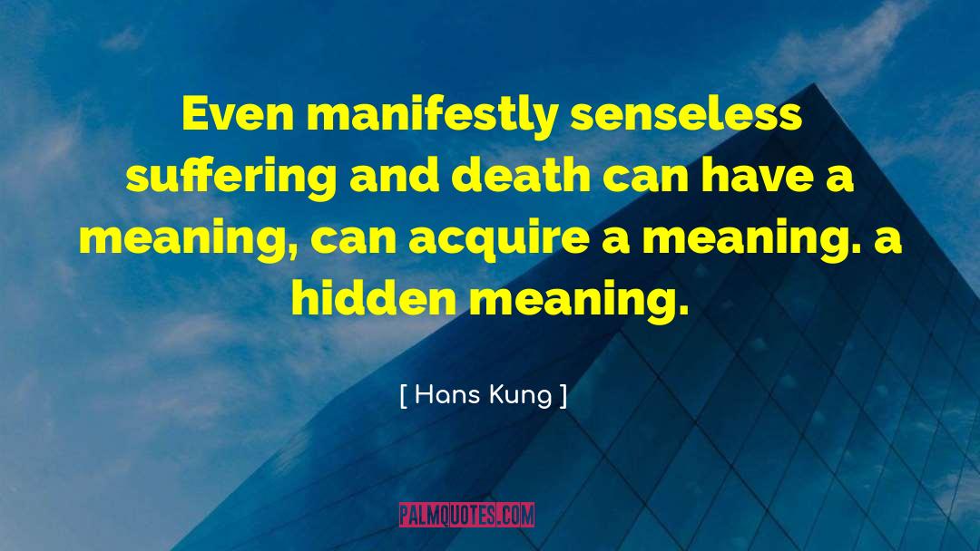 Double Meaning Hindi quotes by Hans Kung