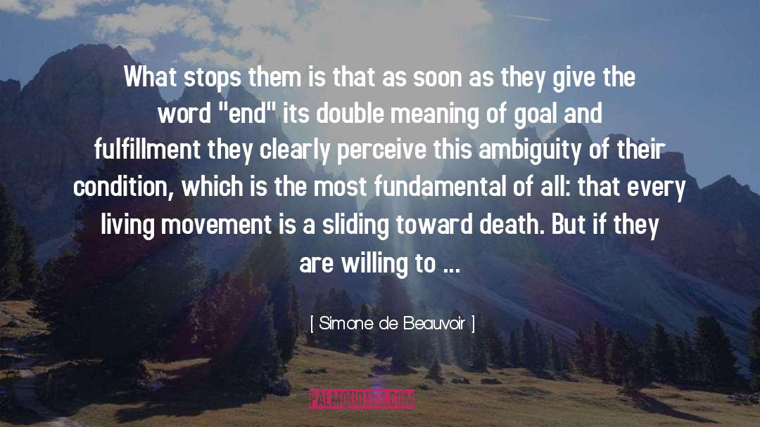 Double Meaning quotes by Simone De Beauvoir