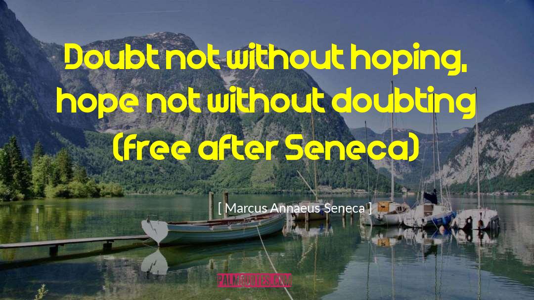 Doubt Not quotes by Marcus Annaeus Seneca