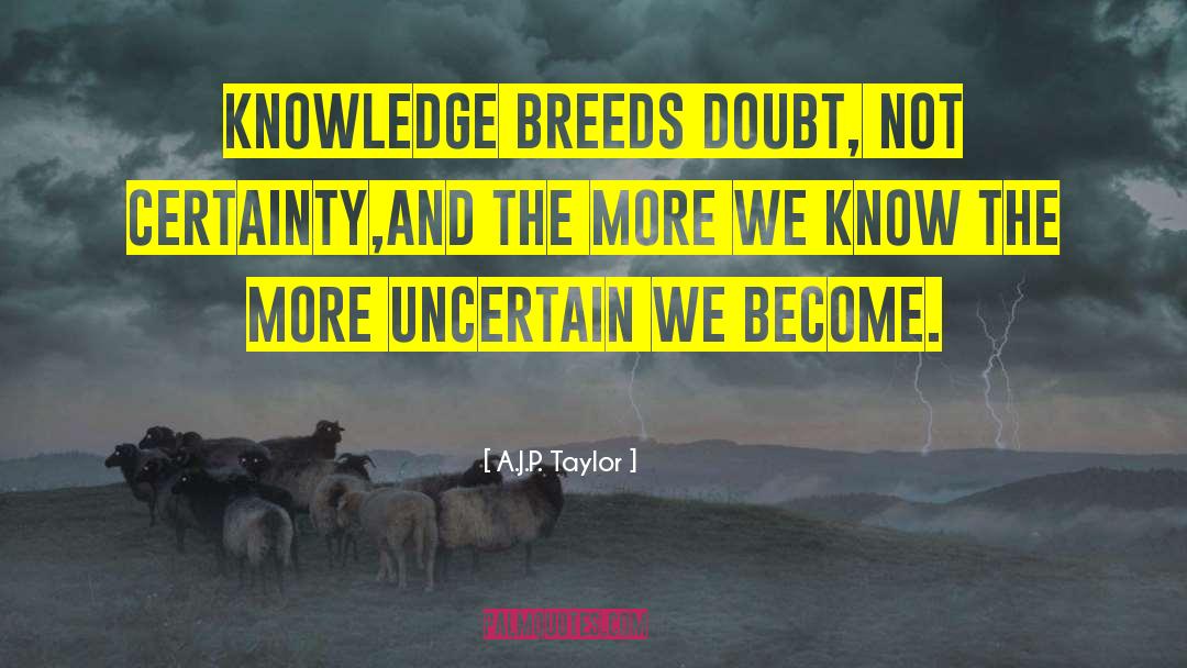 Doubt Not quotes by A.J.P. Taylor